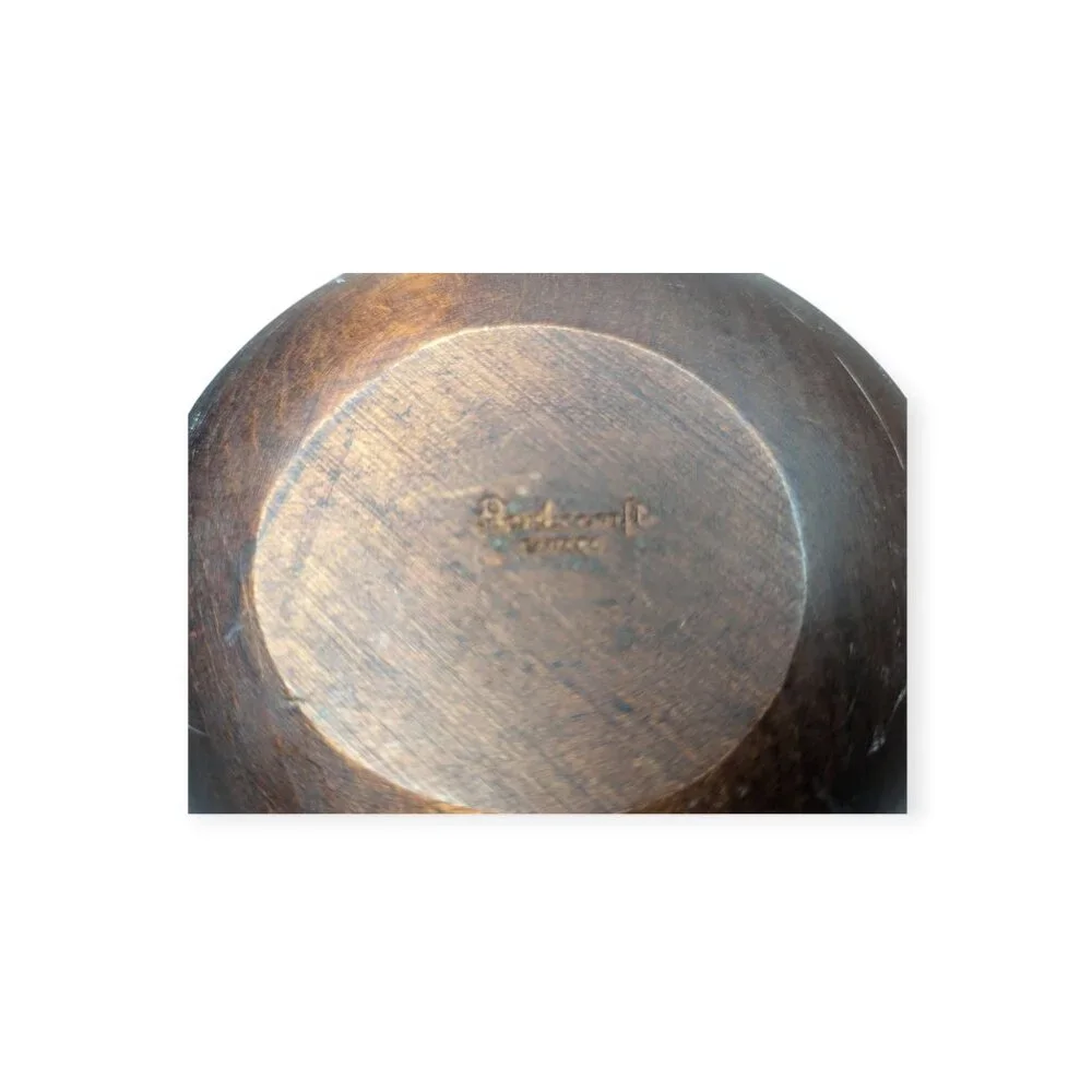 Vintage Canada Baribocraft Marked Wooden Salad Bowls Set of 6